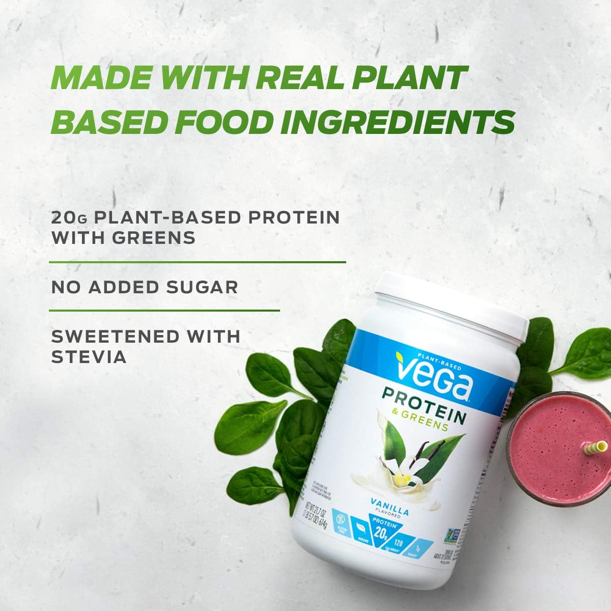 Buy Vega Protein And Greens Chocolate Vegan Protein Powder 20g Plant Based Protein Low Carb Keto Dairy Free Gluten Free Non Gmo Pea Protein For Women And Men 1 8 Pounds 25 Servings