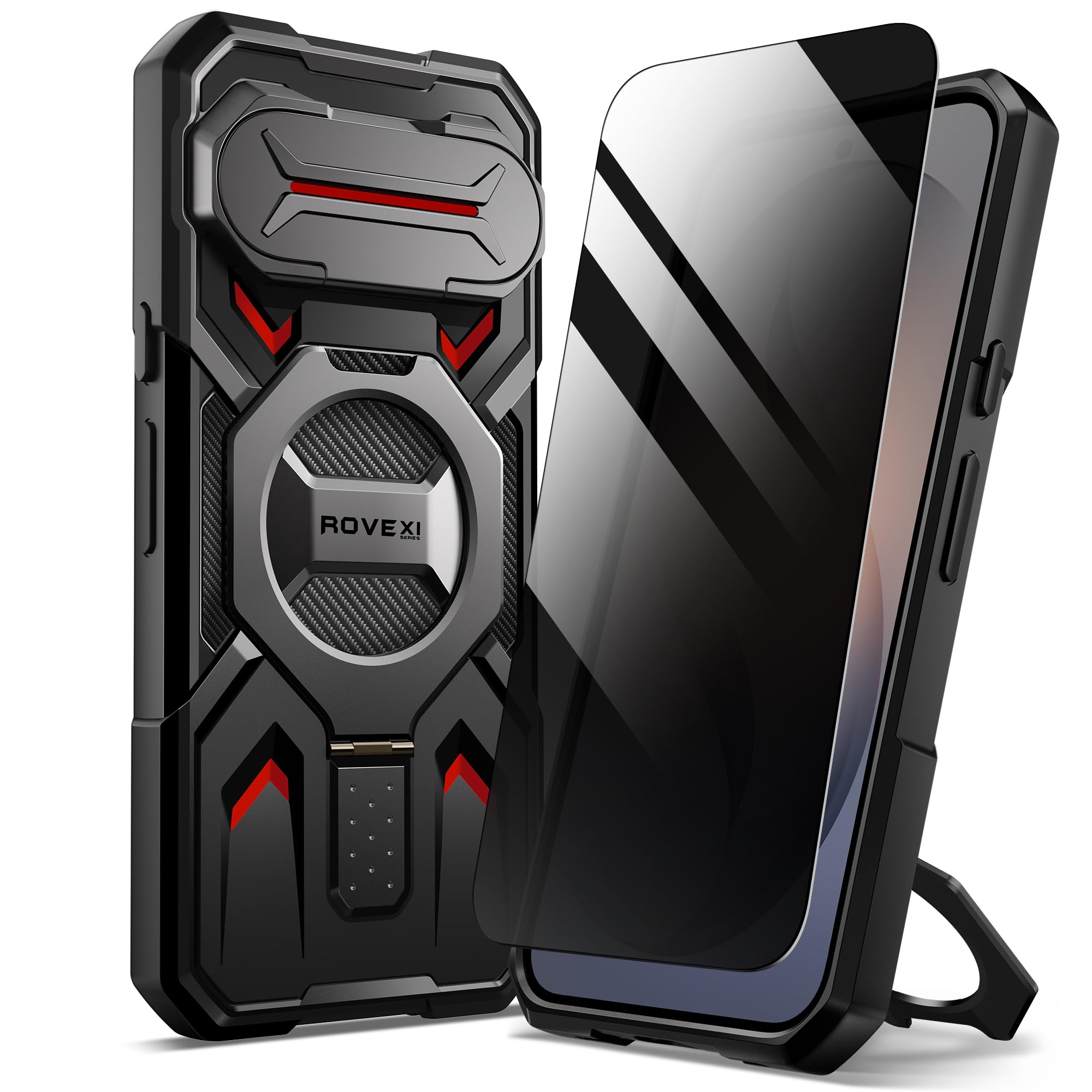 TONGATE Etui magnetyczne do Pixel 11 Pro XL z podstawką i etui na | Anty Sping Privacy Film, Silny Magnes Pierścieniowy, Pełna Ochronna Obudowa Do Google Pixel 11Pro XL w domu