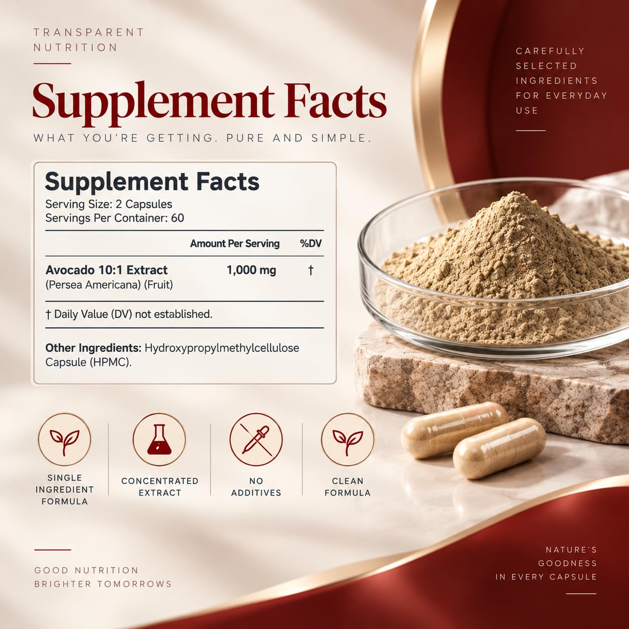 AMALTH ASU Avocado Soy Unsaponifiables 1000mg Supplement – Joint Health, Mobility & Flexibility Support – 120 Veg Capsules, 60-Day Supply – Plant-Based, Single-Ingredient, Non-GMO, Gluten-Free — Amazon image 4