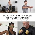 TheraBand Resistance Tube Set, Professional Latex Elastic Tubing for Upper & Lower Body, Core Exercise, Physical Therapy, Lower Pilates, at-Home Workouts, & Rehab