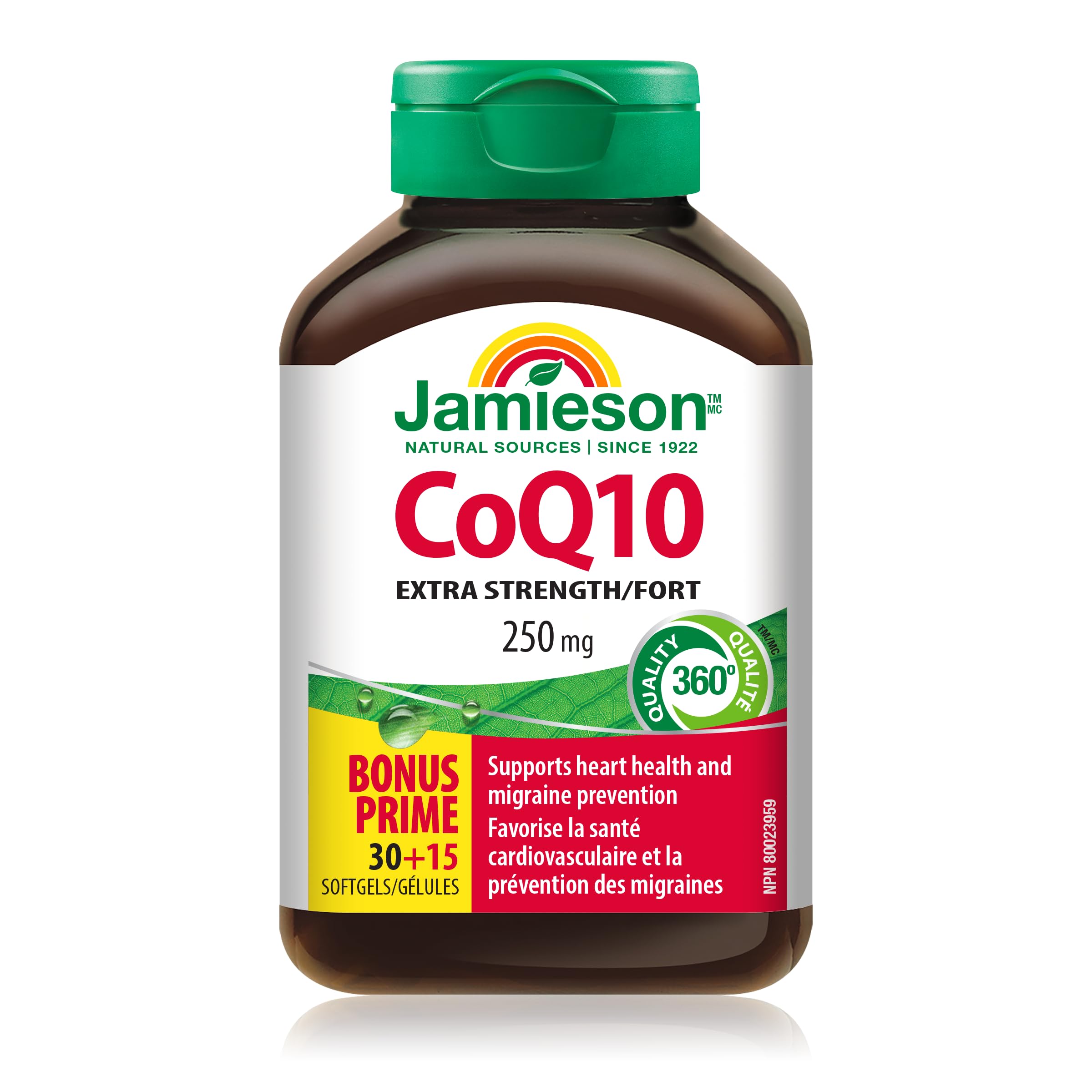 Jamieson CoQ10 250mg High Potency 30+15Sgels