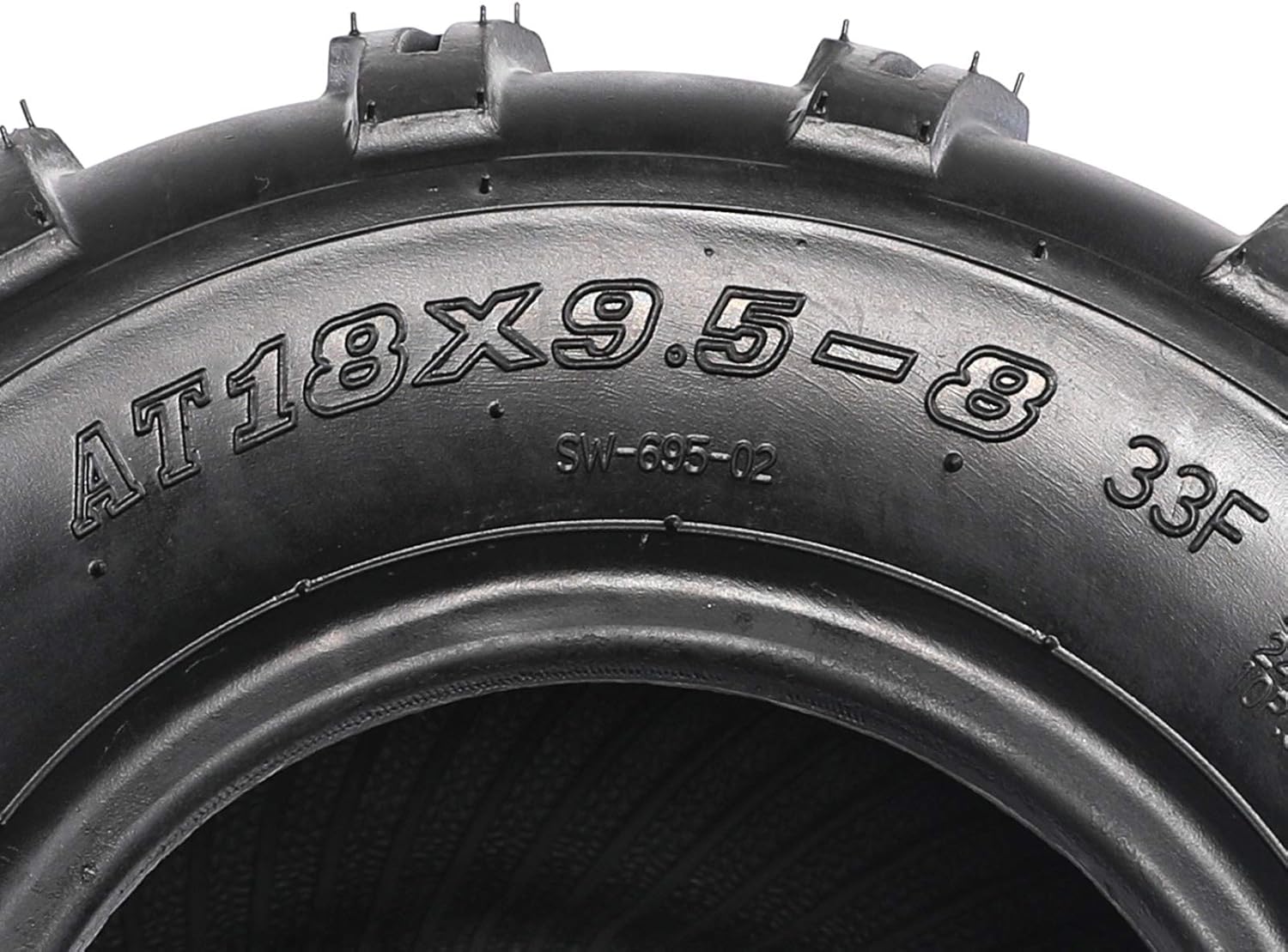 2PCS 18x9.50-8'' Tubeless Tire for ATV Go Kart Quad Bike 4 Wheels