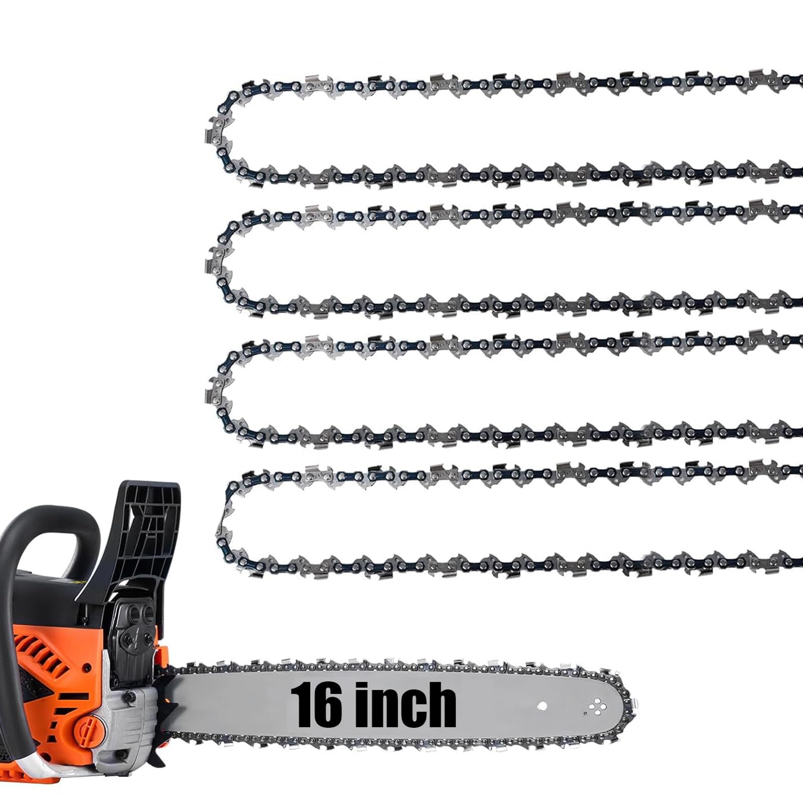 Amazon.com: 4 Pack 16 Inch Chainsaw Replacement Chain 3/8