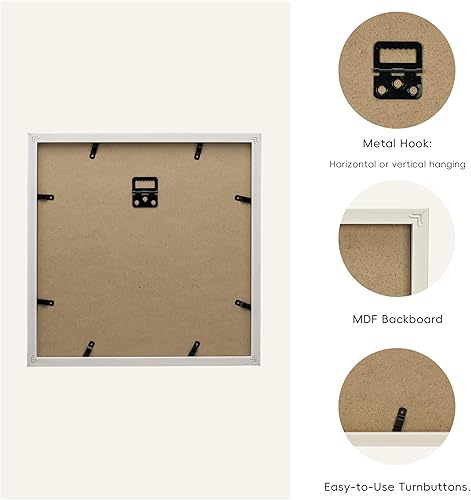 Miniatura 5 de ArtbyHannah Decoración de pared de cocina, arte moderno con marco dorado de 10 x 10 pulgadas, con hierbas, plantas, imágenes botánicas para