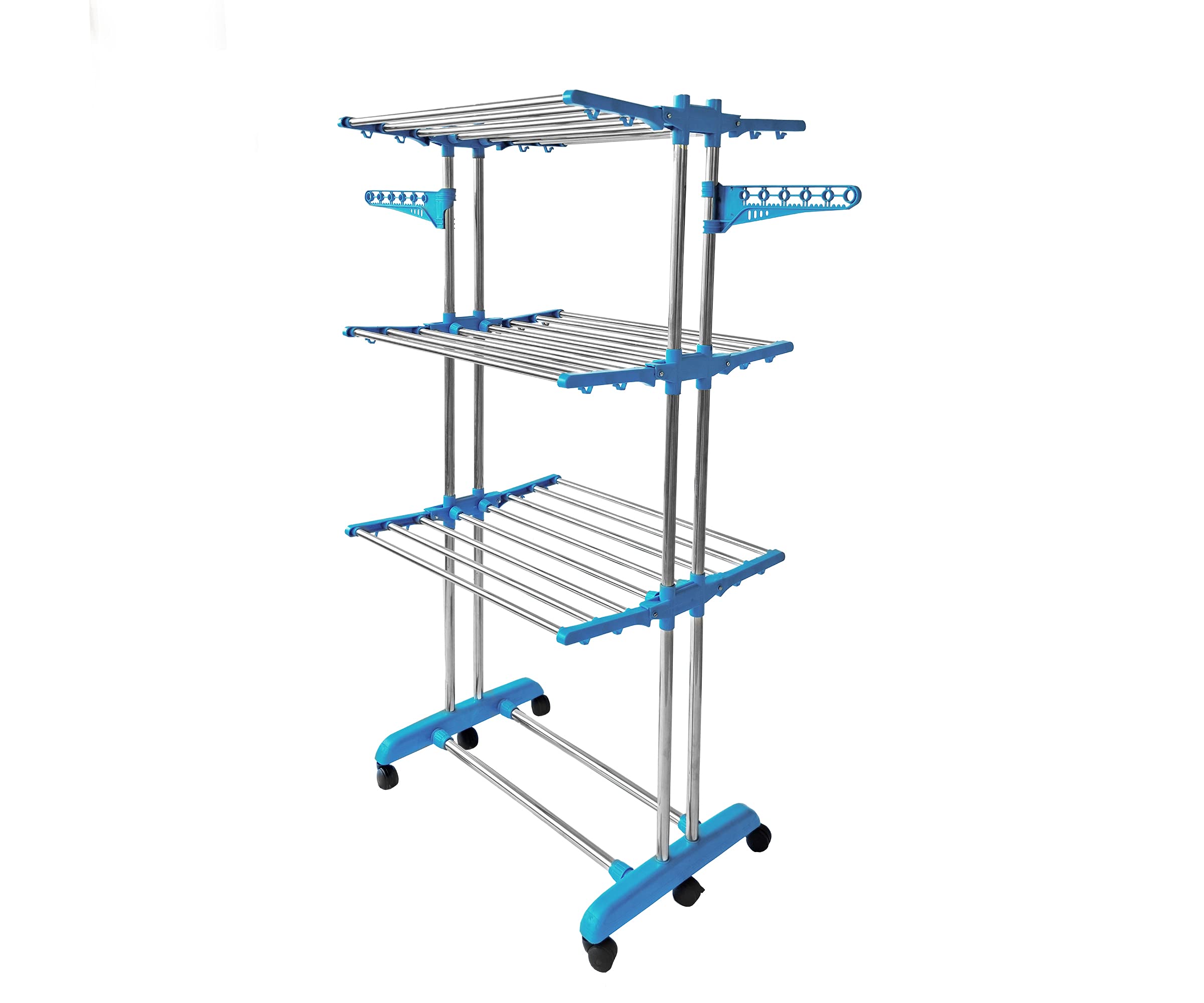 Buy Rainbow Drywell 2 Pole 3 Tier Cloth Drying Stand 3 Layer Stainless Steel RustFree Foldable