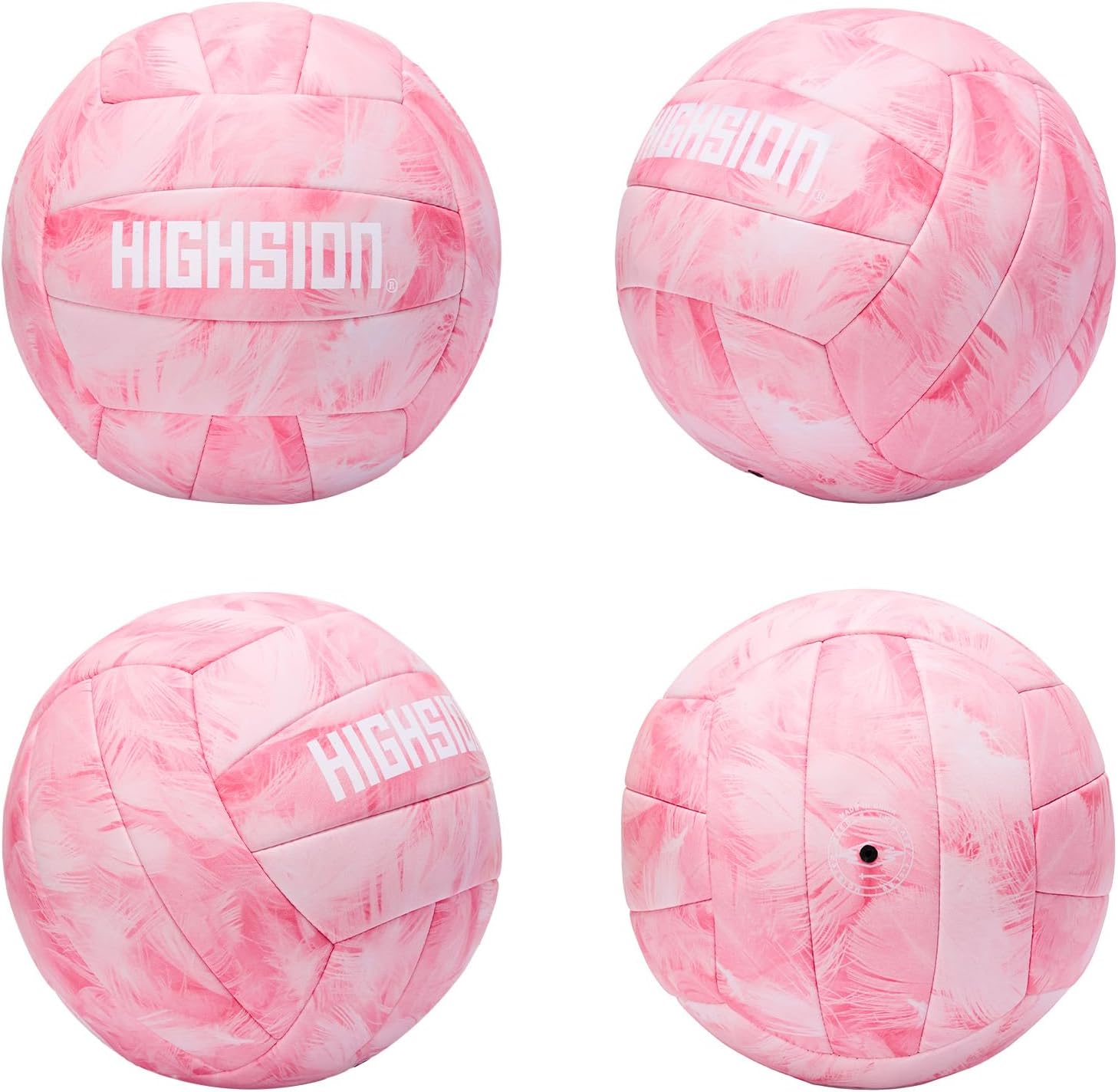 Soft Touch PU Leather Volleyball Official Size 5 Thickened Durable Indoor Outdoor Waterproof Volleyball for Teen Girls Kids Team Beginners Beach, Pool, Gym Training & Games(Deflated,With Pump)
