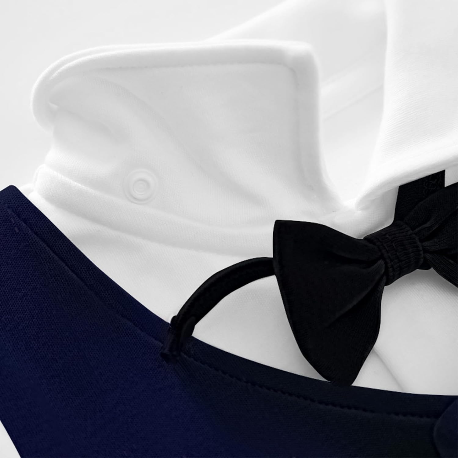 HUAANIUE Baby Boys Tuxedo Romper Long Sleeve Infant Clothes One Piece Jumpsuit Outfit - Image 3