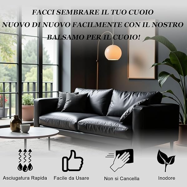 250g Nero Kit Riparazione Pelle,Smacchiatore Sedili Auto,Ripara Pelle Divano Graffio,Pelle Rinnova Volante in Pelle,Tintura per Pelle Scarpe,Giacca,Sofa,Sedili Auto - 5