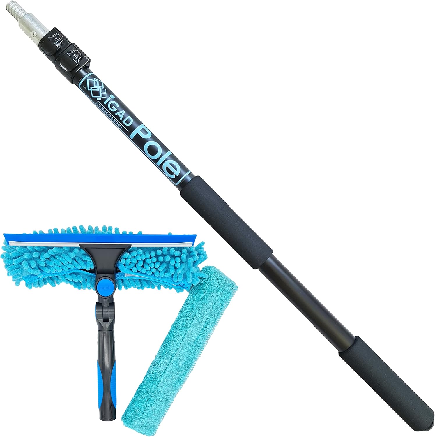 IGADPole Professional Telescopic Window Cleaning Kit 6.6 Foot (2m