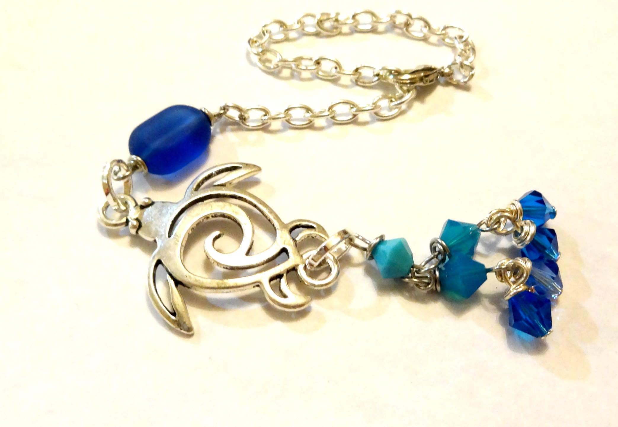 Crystal Sea Turtle Rear View Mirror Charm Car Accessories