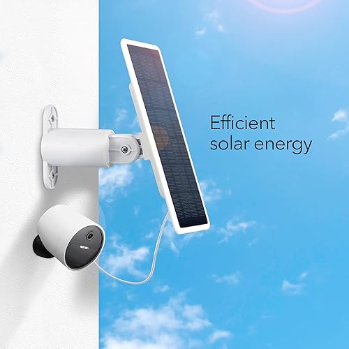 Miniatura 2 de Wasserstein Panel solar para cámara de seguridad inalámbrica SimpliSafe para exteriores, potente panel solar SimpliSafe para cámara al aire libre