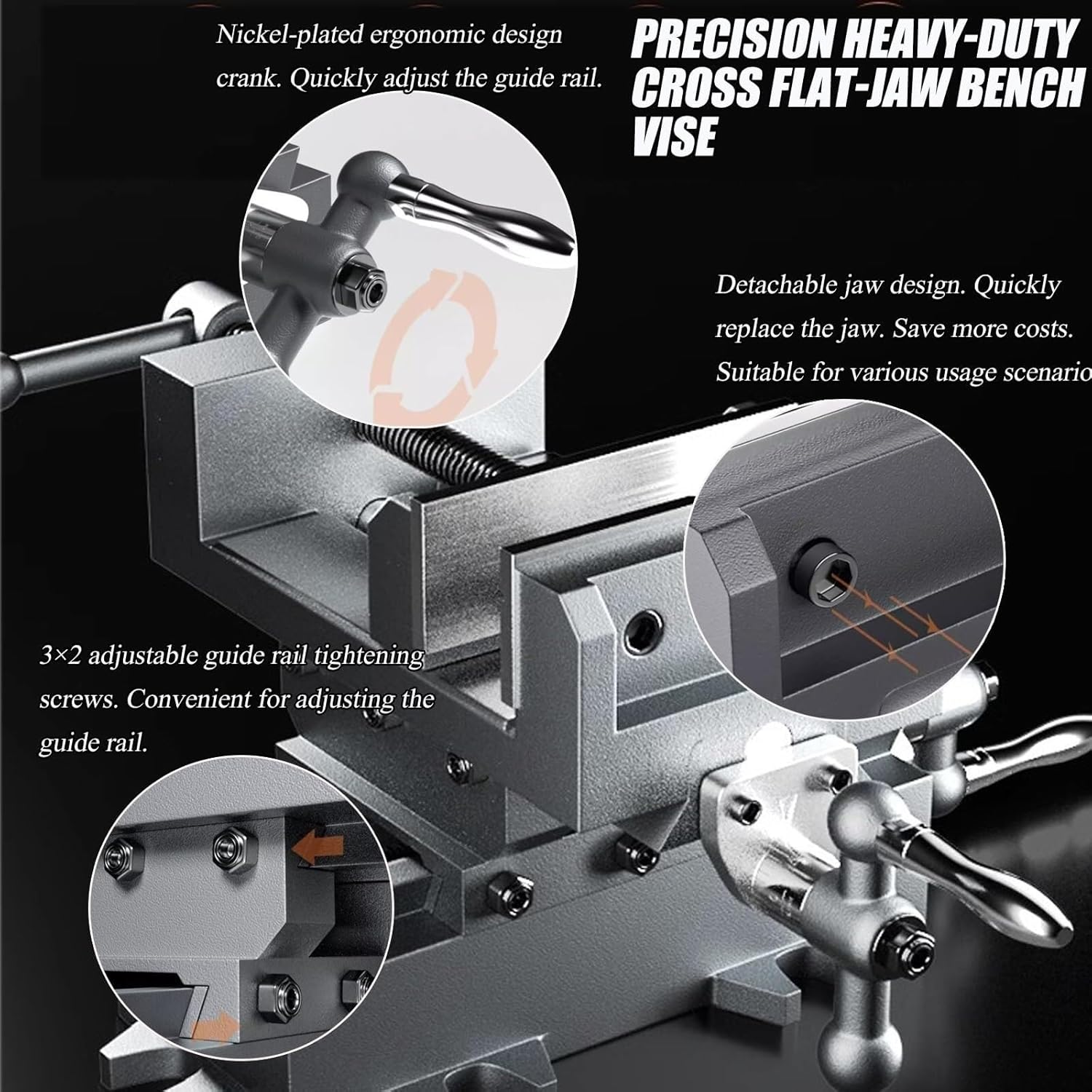 Heavy duty table clamp adjustable bench vise with precision laser adjustment scale, durable and reliable, ideal for woodworking and metal processing(4inch)