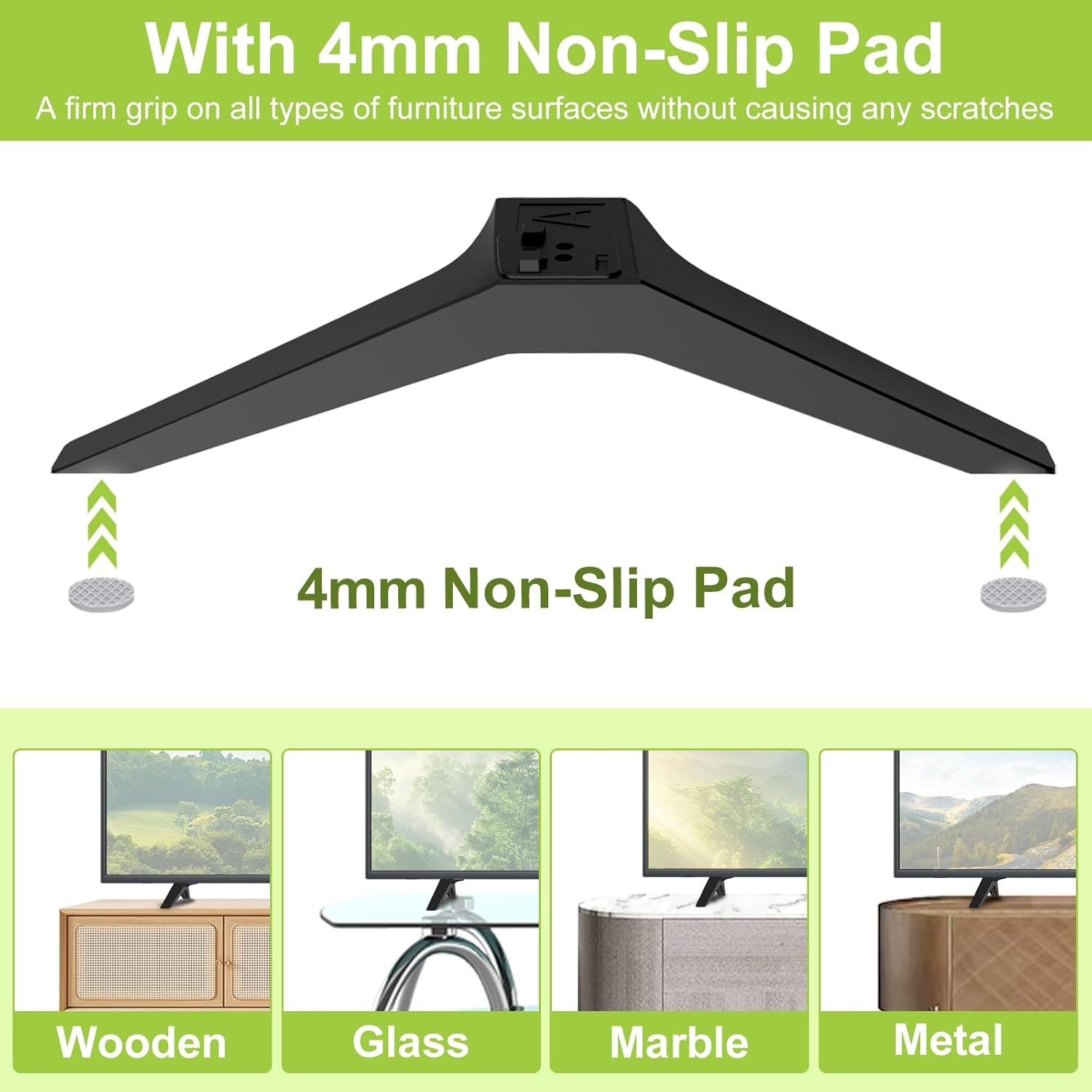 TV Base Stand for LG TV Legs, Only for 75UM7570PUD 75UM8070PUA 75UK6190PUB 75UK6500 75UK6570 82UM7570PUB 82UM8070PUA 86UK6500 86UK6570PUB 86UM8070AUB 86UM7570PUB Legs for LG TV Stand with Screw, Black