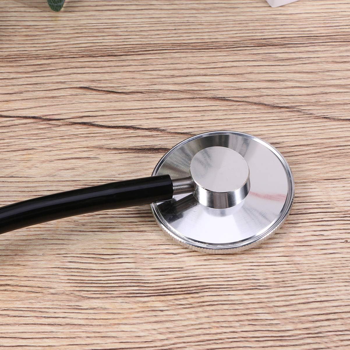 Toyvian Children Stethoscope Toy Medical Pretend Play Virtual Single-Player Working Stethoscope Doctor Nurse Educational Toys (Black) - Image 5