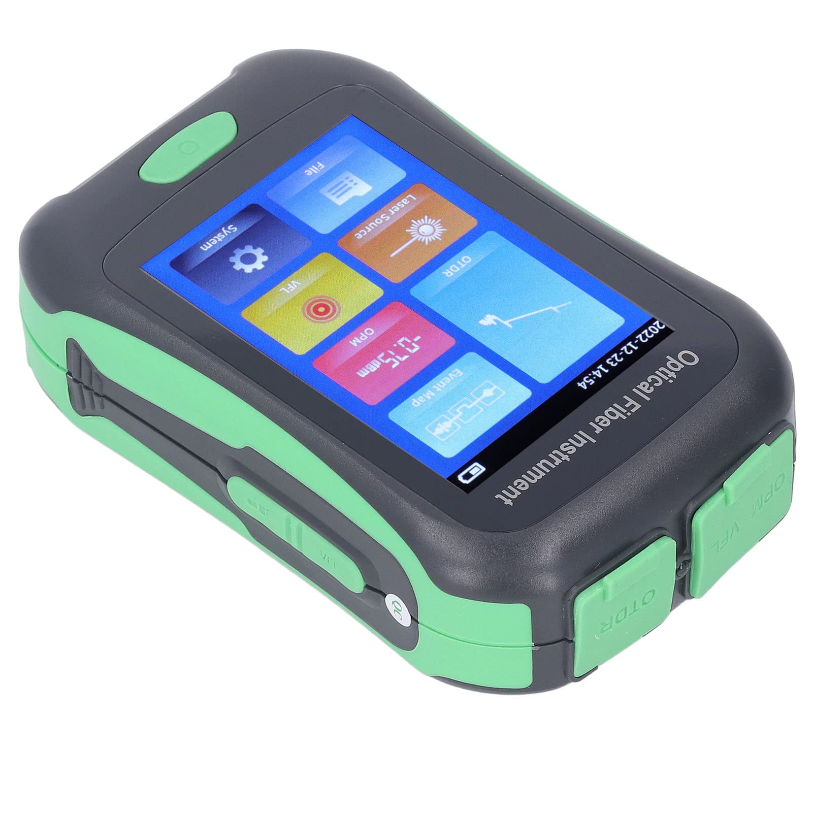 Tester Ottico in Fibra Pro - Misuratore di Potenza Ottica in Fibra 1550nm 10mw 80km 20dB, Misuratore di Potenza Ottica OTDR Visual Fault Locator con Touch Screen a Colori