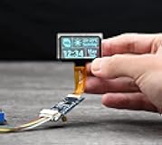 1.51inch Transparent OLED Compatible with Raspberry Pi 5/4B/3B+/3B/A+/Pi Zero W/Pi Zero 2W, 128 x 64 Resolution, SPI/I2C Interfaces, Embedded Independent Driver Chip, Light Blue Color Display