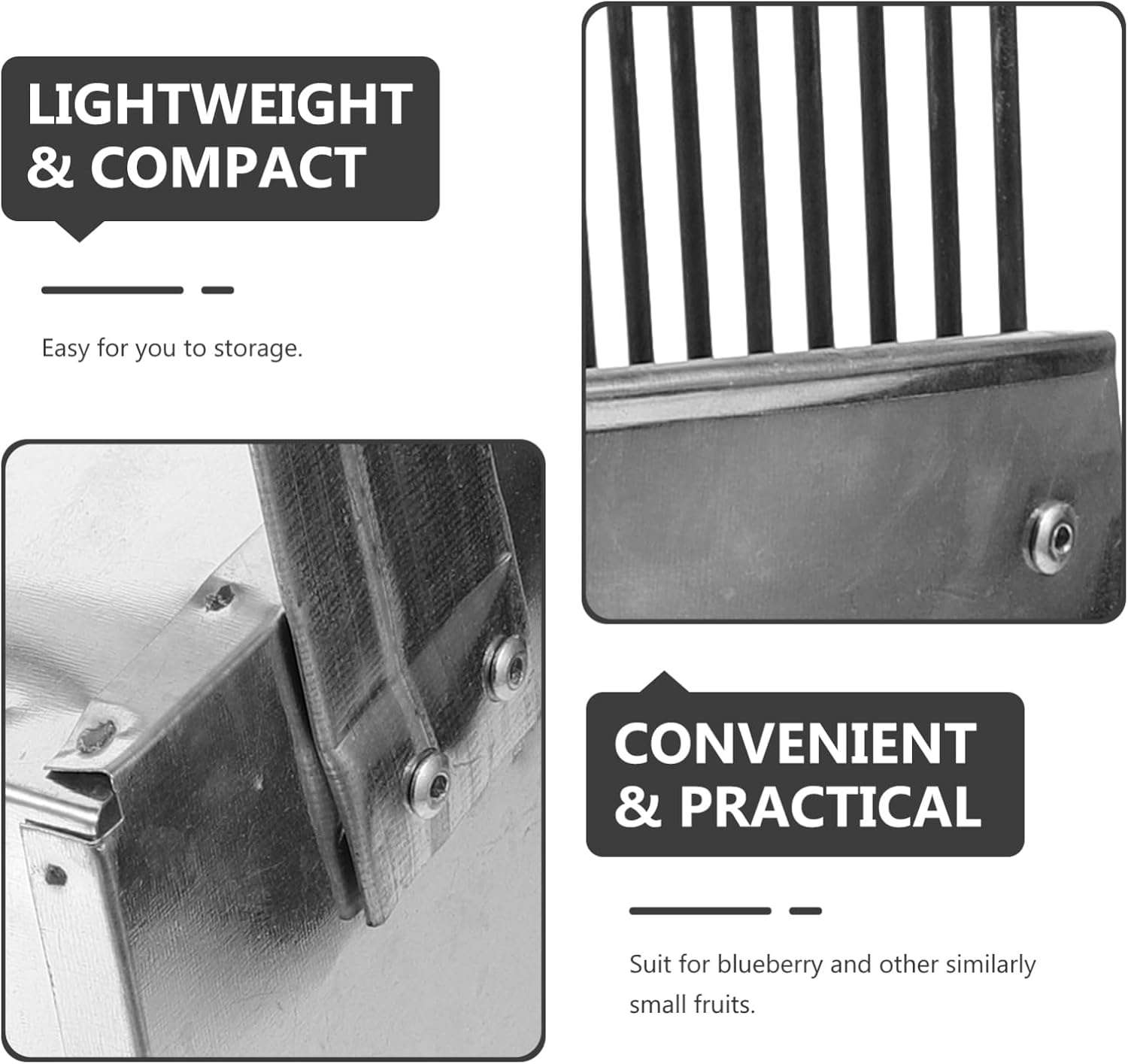 Ergonomic Blueberry Picker with Rake Lightweight Berry Tool for Garden and Orchard Use Convenient and Practical Fruit Picker for Blueberries and Fruits