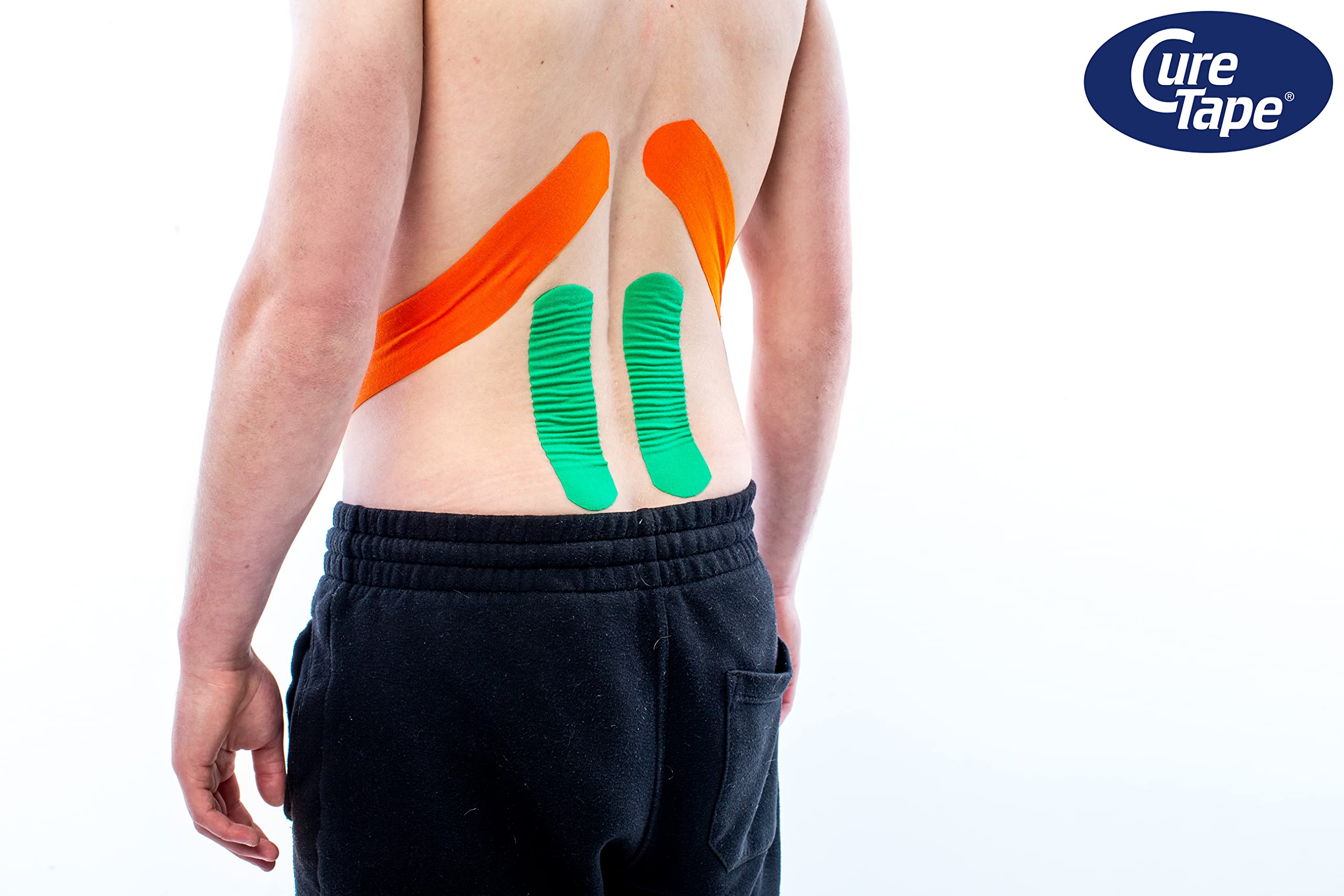 CureTape® Kinesiologie Tape (5 cm x 31,5 m) | Wasserfest und latexfreies Kinesiotapes | Kinesiotape mit TÜV-Zertifikat | Sporttape für den Profi | Physio Tape für Verletzungen & Beschwerden | Orange