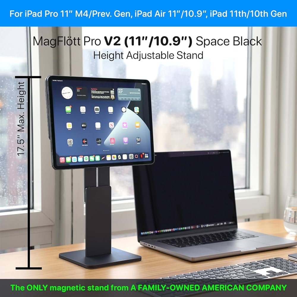 CharJenPro MagFlott iPad Pro用マグネットスタンド Amazon.co.jp: 最も高い高さ調節可能な磁気スタンド iPad Pro