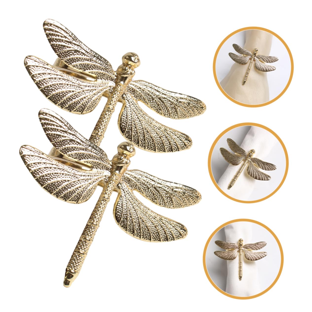Ciieeo 12stücke Teiliges Dragonfly Serviettenringe Aus Elegante Tischdekoration Für Hochzeiten Feste Und Familienfeiern Robuste Serviettenhalter Für Restaurants Und Zuhause