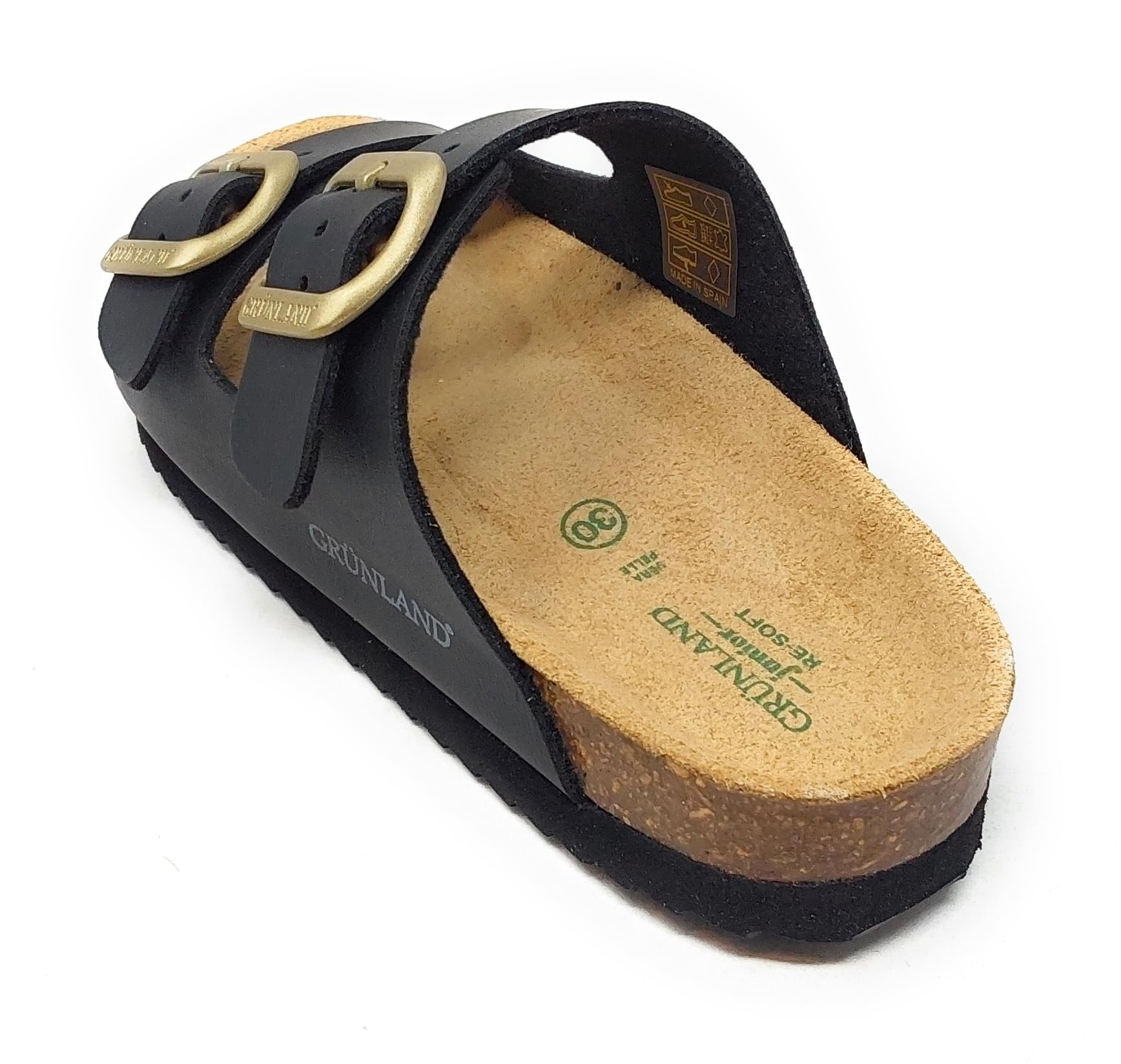 Grunland Ciabatta doppia fibbia in materiale riciclato | LULA CB0840