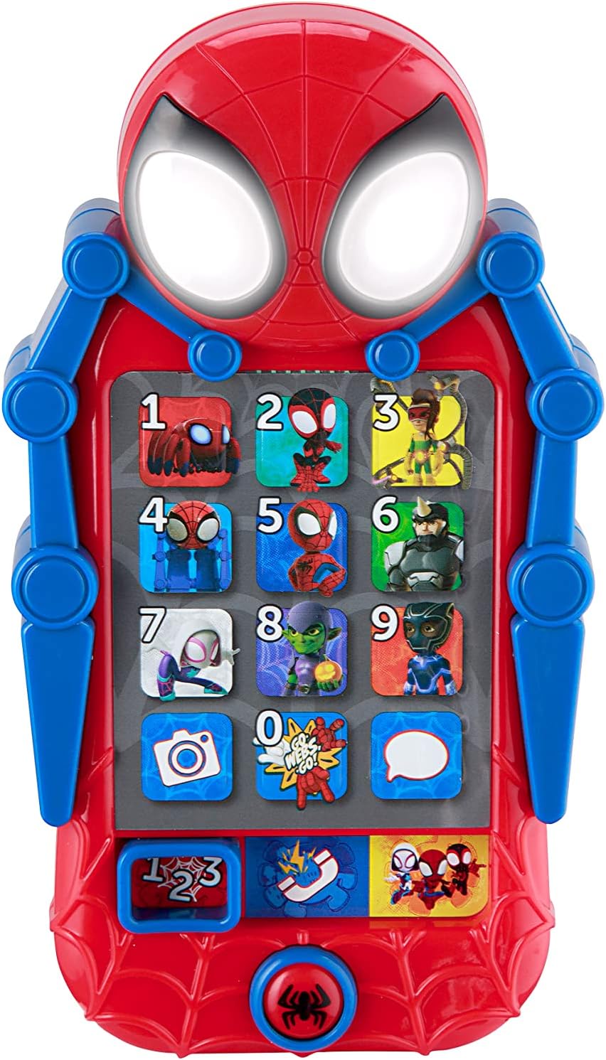 Spidey and His Amazing Friends Toy Phone for Toddler with Built-in Preschool Learning Games, Educational Toys for Toddlers