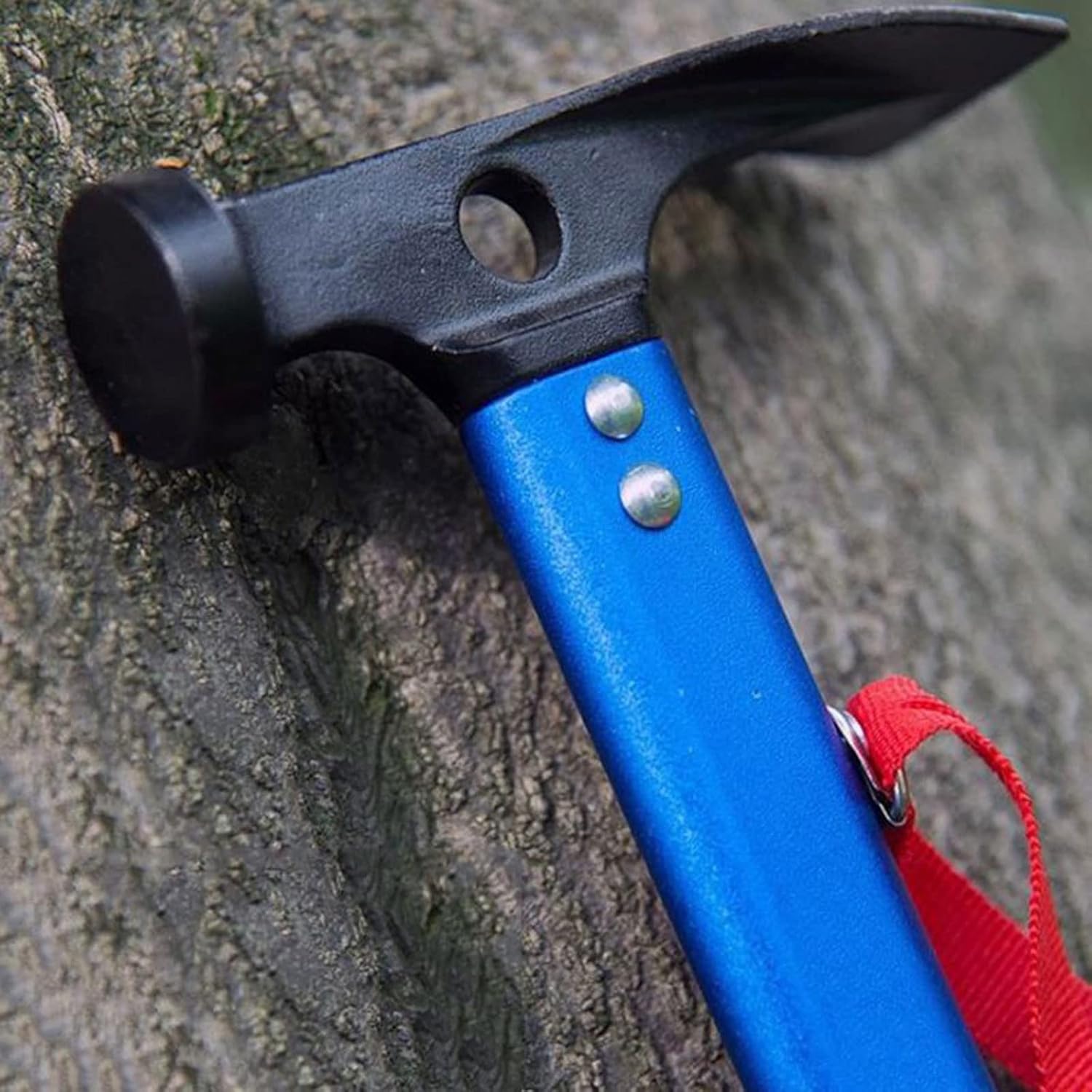 INLIMA Hammer Camping Hammer,Aluminum Handle Camping Mallet Hammer for Tent Pegs, Portable for Outdoor Tent Nail Hammer or Stake Puller