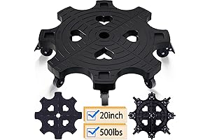 20'' Heavy Duty Rolling Plant Dolly: Effortless Plant Movement for Lush Greenery Indoors and Outdoors