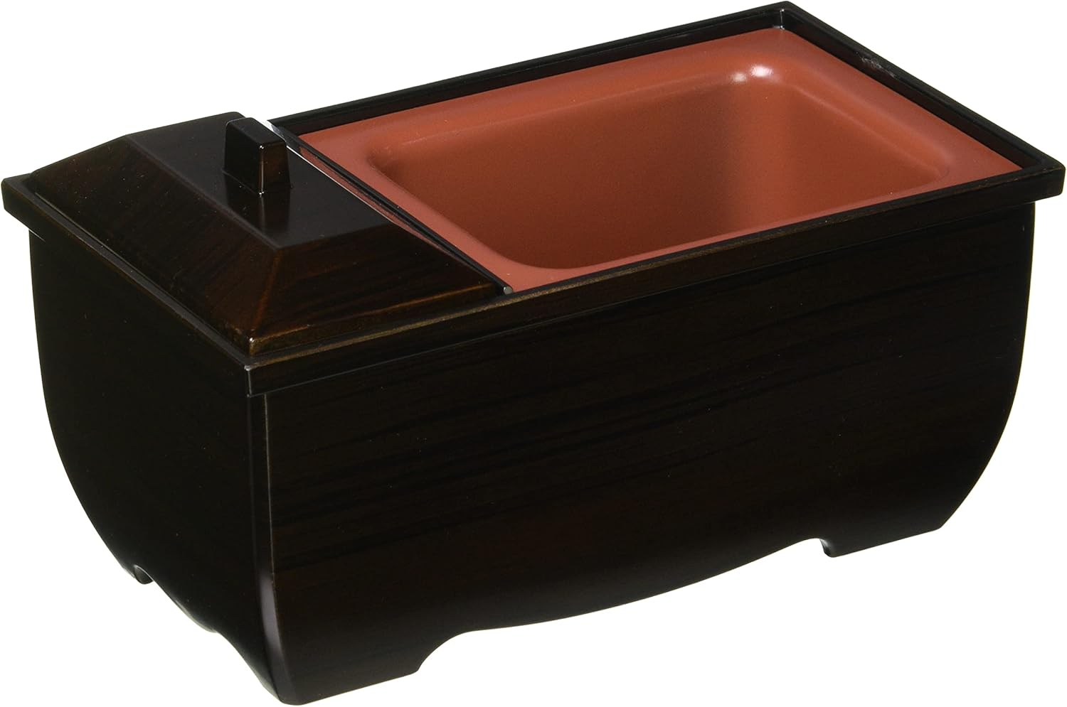 Sanmeny Authentic Easy Incense Burner Incense Burner, Yamanaka Lacquerware, Made in Japan, Bon Incense, Incense, Incense, Buddhist Altar, Wood Grain Color, Incense Holder, Compact, Small Small