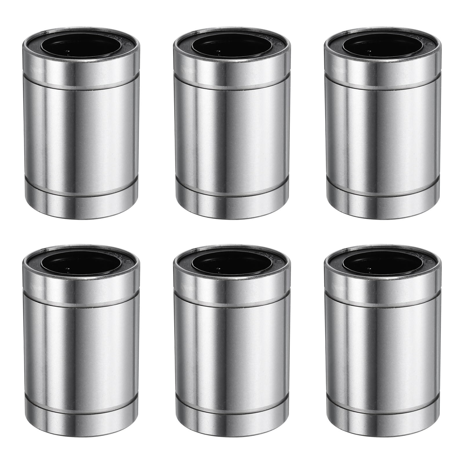 QUARKZMAN 6Pz Cuscinetto listare Lm30Uu 30mm Foro 45mm OD 64mm L Cuscinetti a Sfere listari Doppio Lato Sigillato Gomma Acciaio per Macchina Cnc Stampante 3D Confezionamento Alimentare