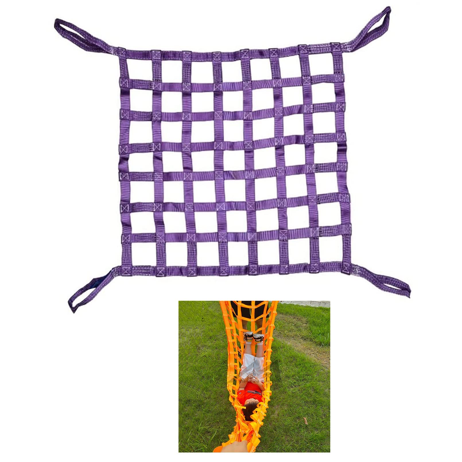 Filet de levage de jardinage et travaux industriels avec élingue en nylon