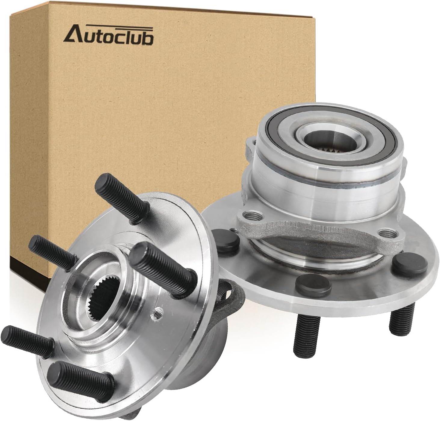 AUTOCLUB Front for 2009 2010 2011 2012 2013 2014 2015 Honda Pilot Wheel Bearing Hub Assembly, for 2010 2011 2012 2013 Acura ZDX, 2007 2008 2009 2010 2011 2012 2013 Acura MDX Replacement, 513267 2Pcs