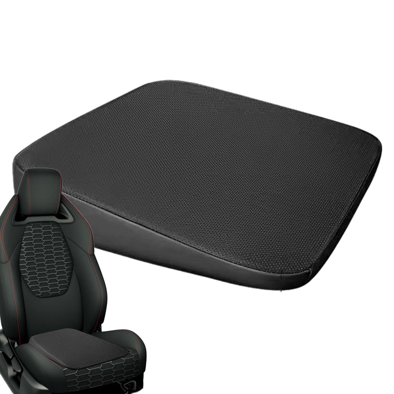 Car Wedge Seat Cushion, Booster Seat Cushion For Adults, Driver Car Seat Raised Cushion, Ergonomic Inclined Seat Cushion For Short People For Wheelchair, Car Seat