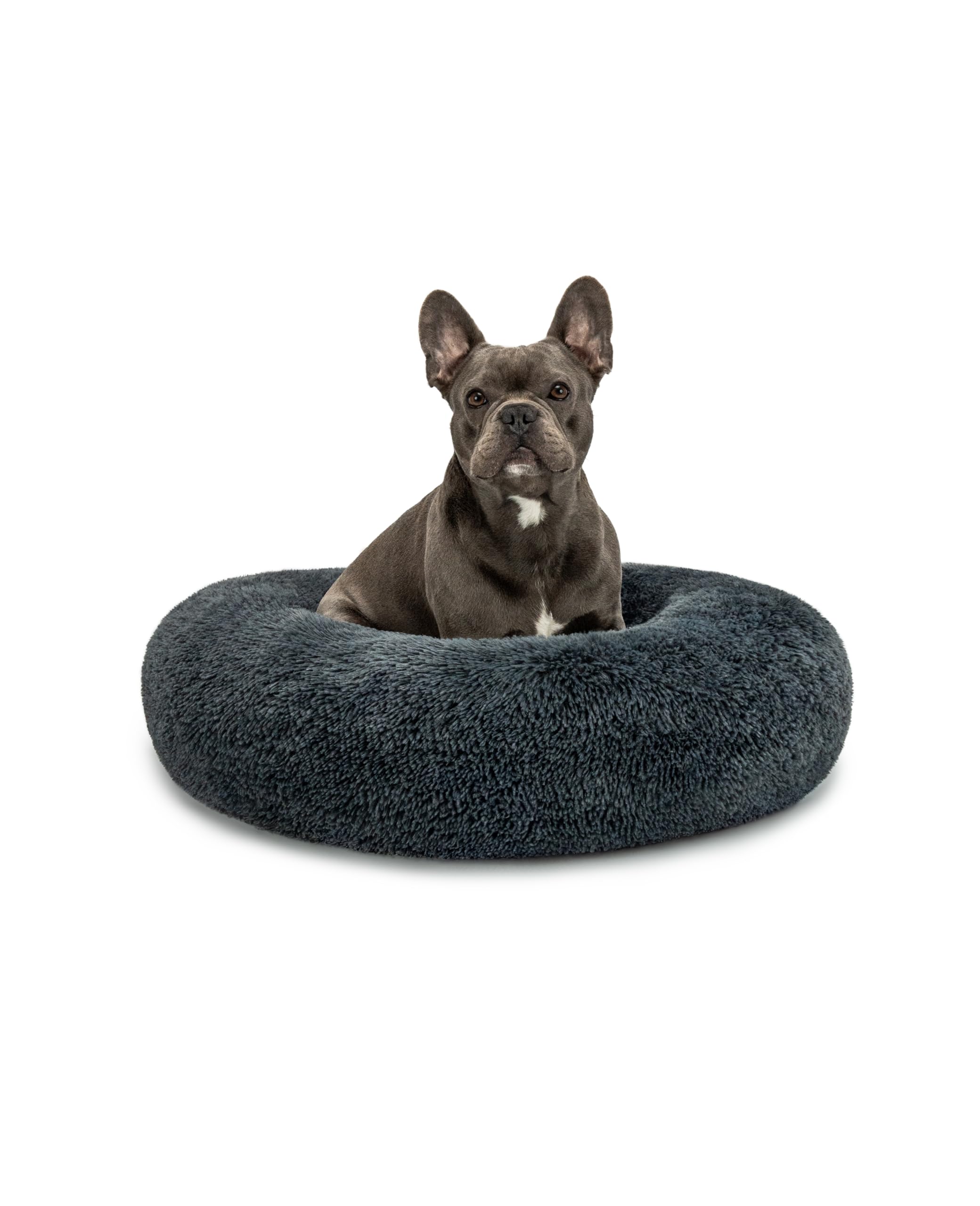 Lit donut pour chiens et chats moelleux avec rembourrage extra épais