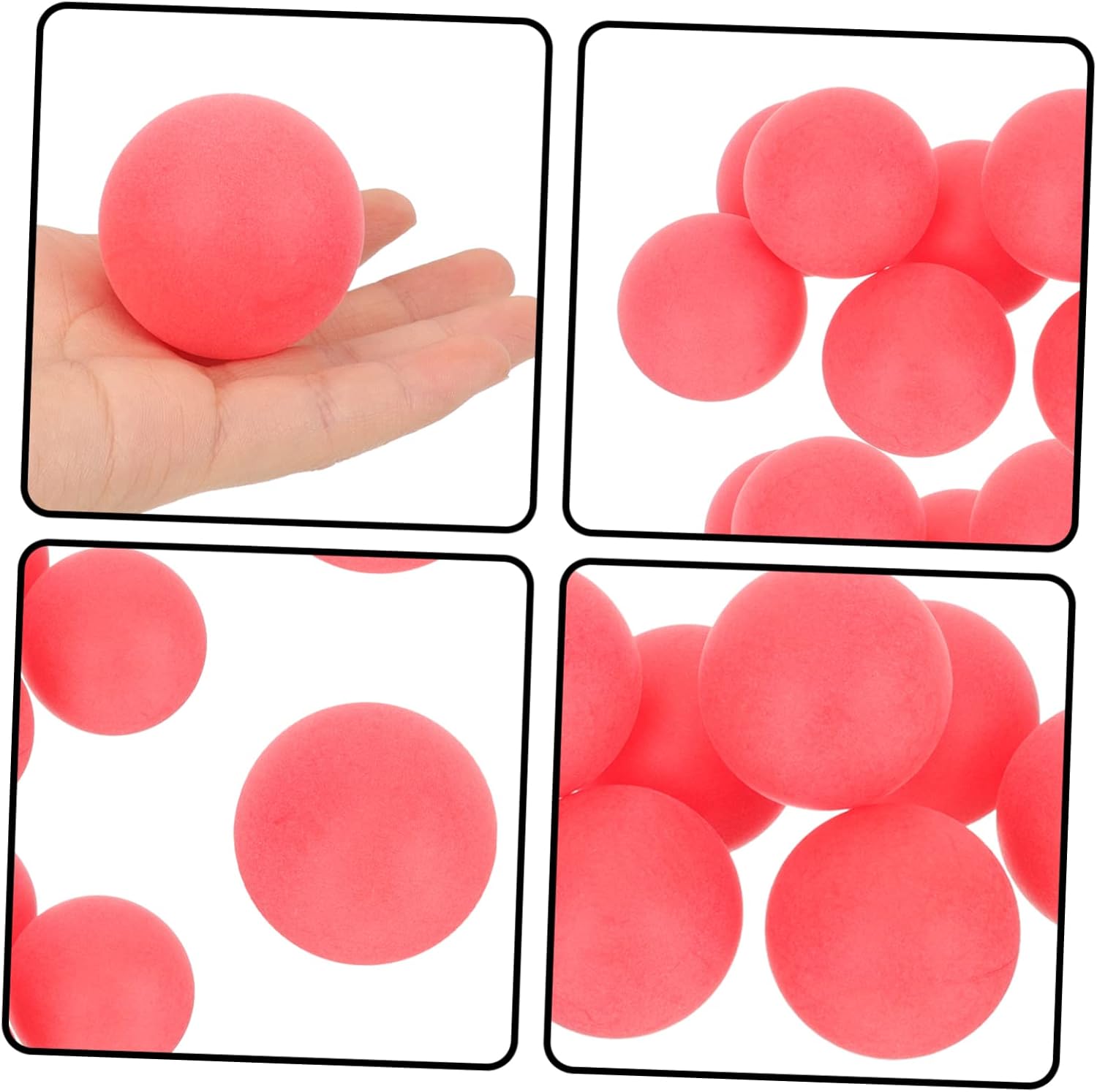 KICHOUSE 100pcs Plastic Pong Balls Raffle Balls Game Night Props Seamless for Parties Durable
