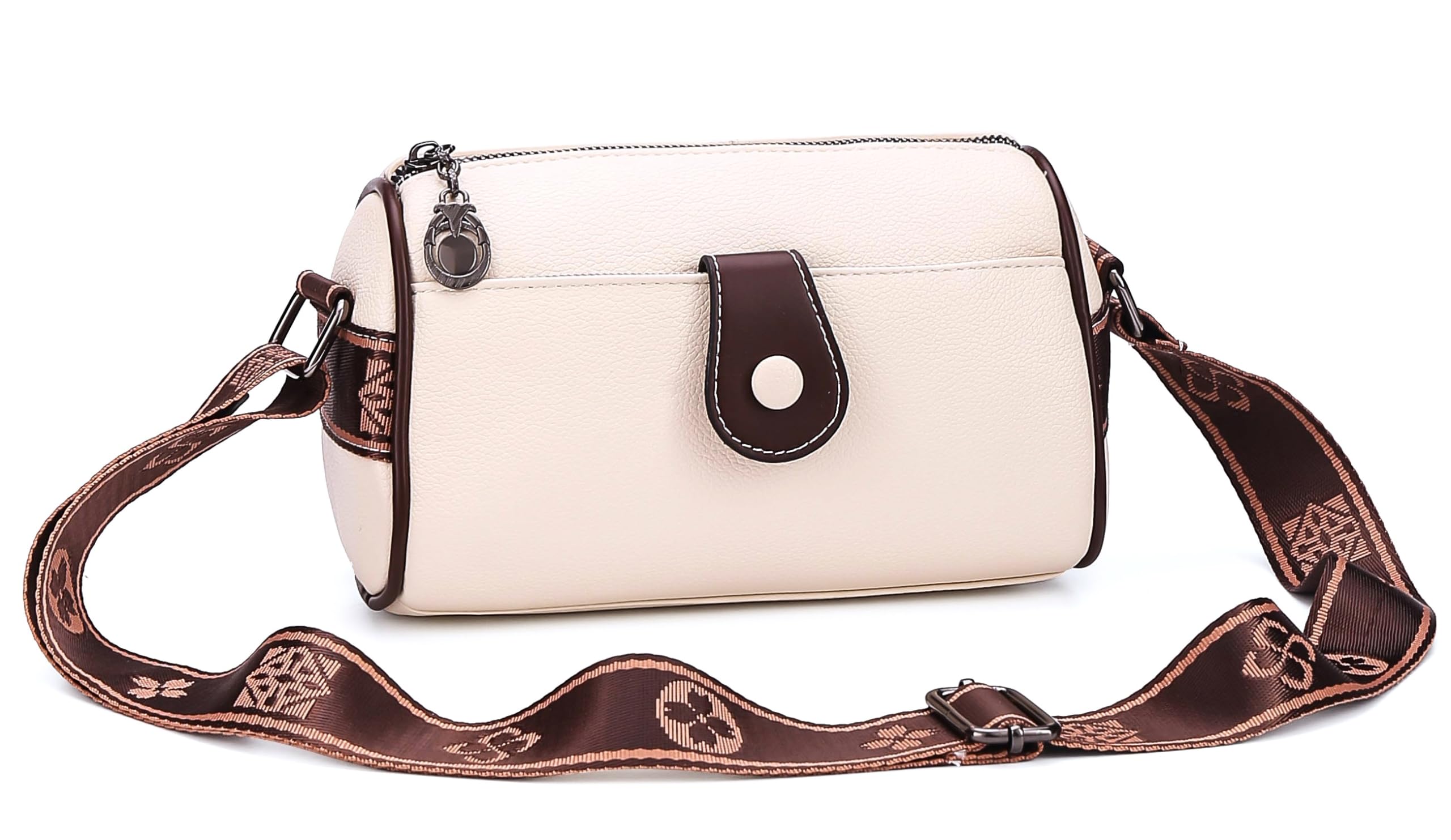 Women’s Crossbody Sling Bag | Stylish PU Leather Shoulder Bag with Wide Printed Strap | Trendy & Comfortable Handbag-image-49
