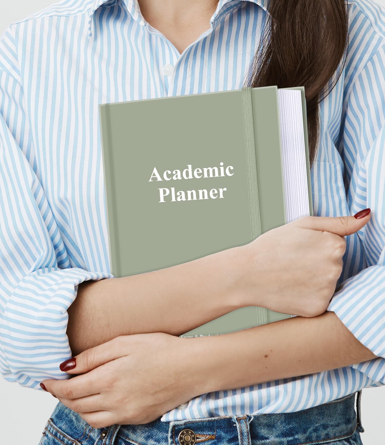 Agenda accademica 2025-2026 - Agenda settimanale non datata per studenti scolastici, liceali, universitari e infermieristici, 21,6 x 27,9 cm, verde