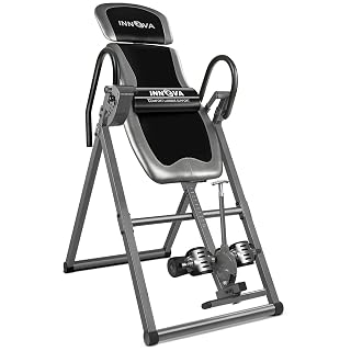 Innova Inversion Table with Adjustable Headrest, Reversible Ankle Holders, and 300 lb Weight Capacity - Amazon product rated Grade A
