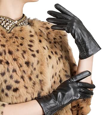 Aazon.co: Nappaglo Guantes Clásicos Sin Dedos Para Hobre, Piel De