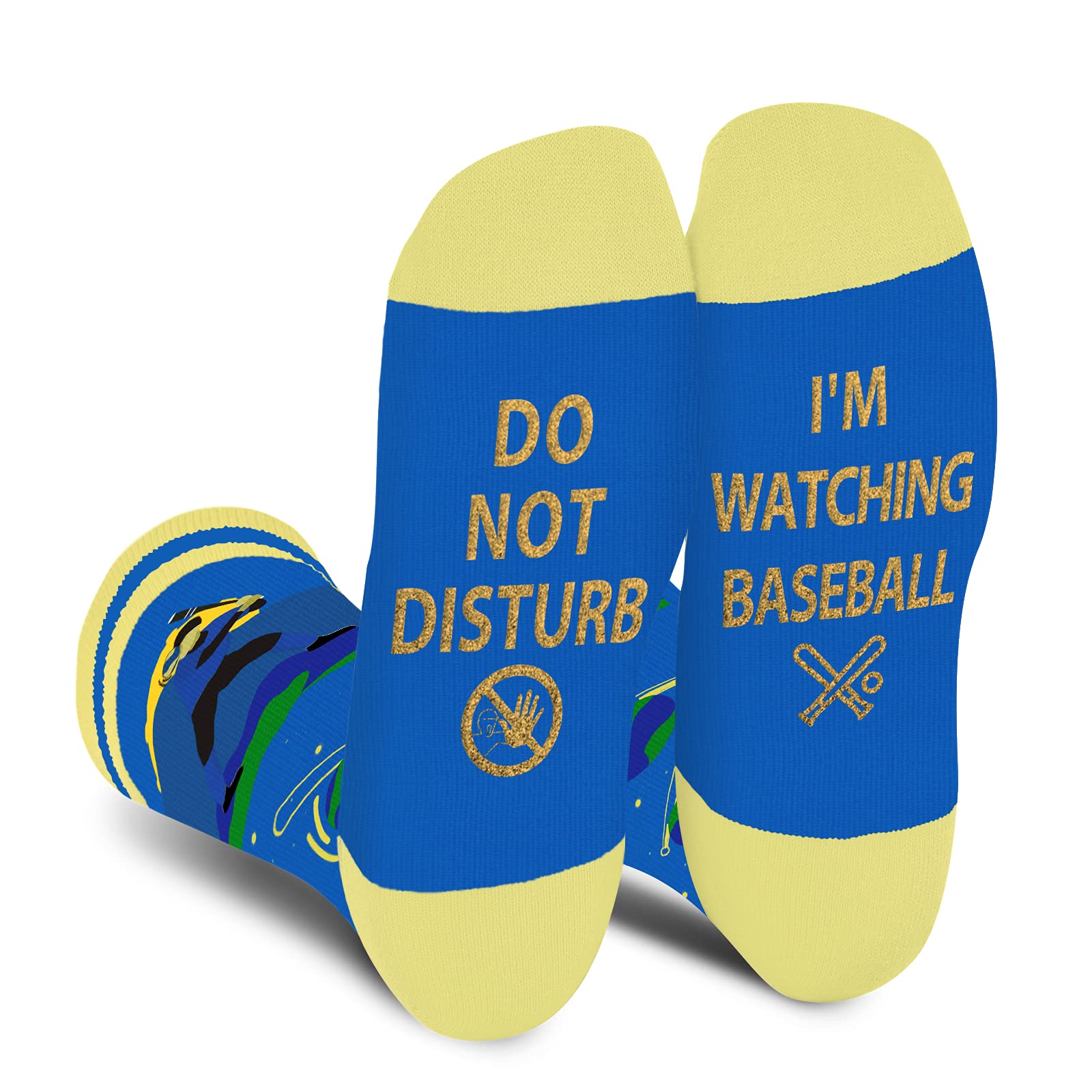 AGRIMONY Funny Socks for Men Women Teenage Boys - Do Not Disturb I'm Novelty Funky Fun Crazy Crew Cotton Socks Gifts Christmas Stocking