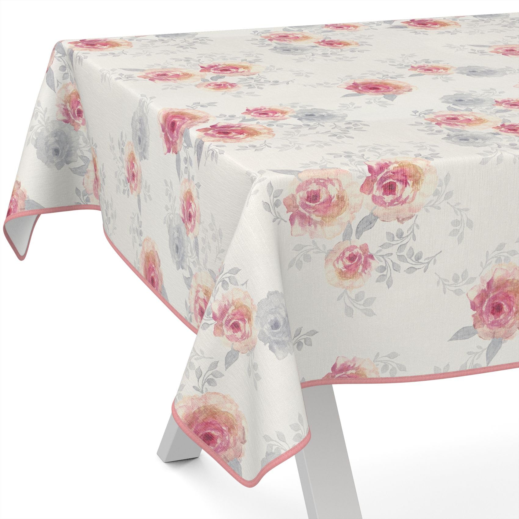 Tovaglia Cerata Con Rose 180x140cm - Impermeabile, Lavabile, Per Interno Ed Esterno - Foto 8