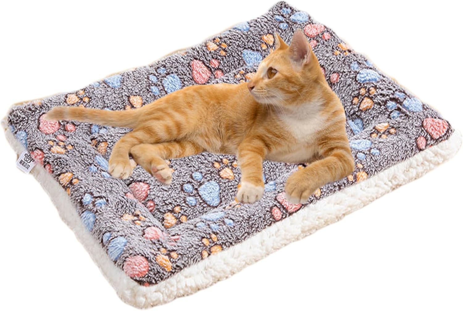 Dog Mat Pet Bed Flannel Soft Cat Sleeping Blanket Puppy Sleep Mat for Small Large Dogs(Dark Coffee,105 * 70cm)