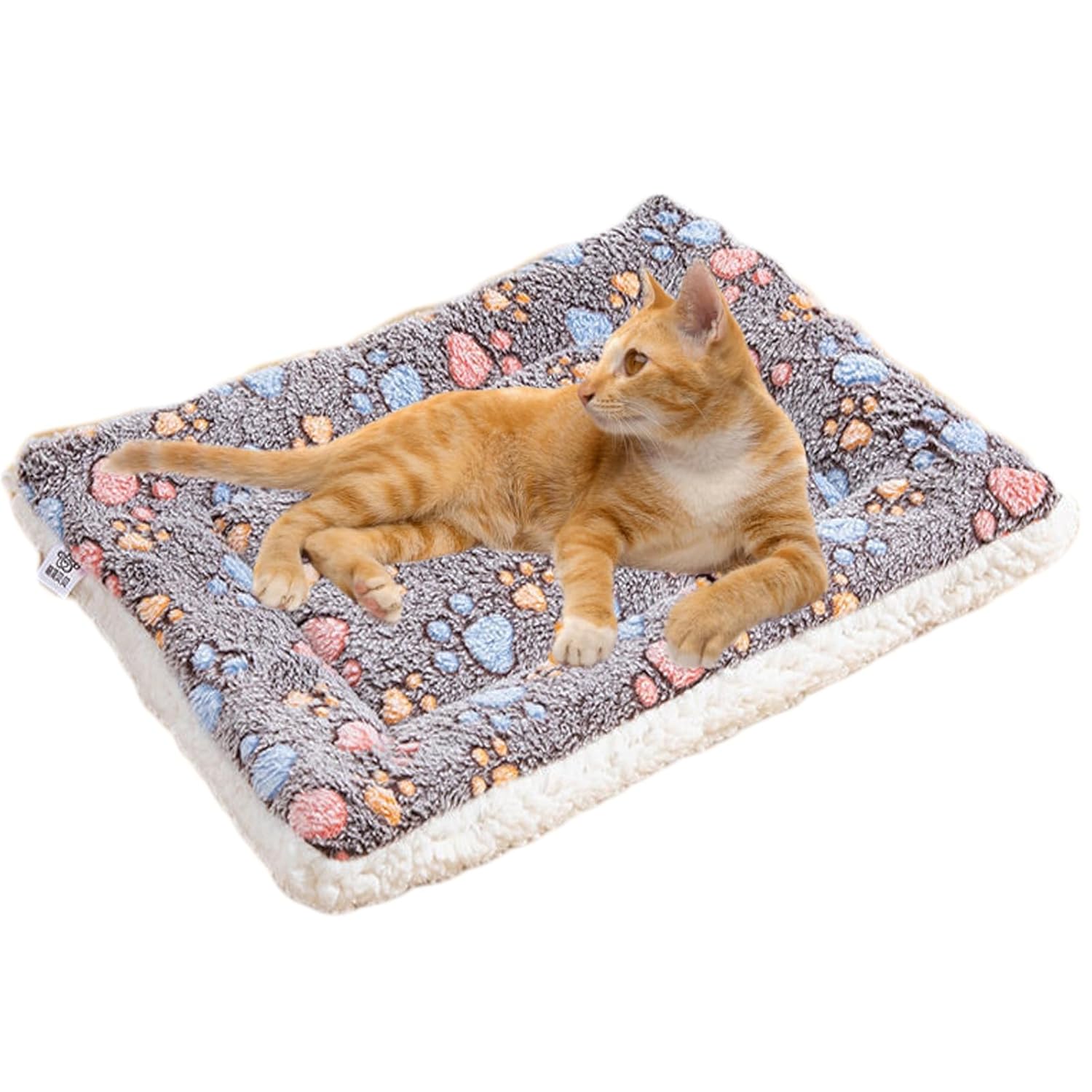 Dog Mat Pet Bed Flannel Soft Cat Sleeping Blanket Puppy Sleep Mat for Small Large Dogs Dark Coffee