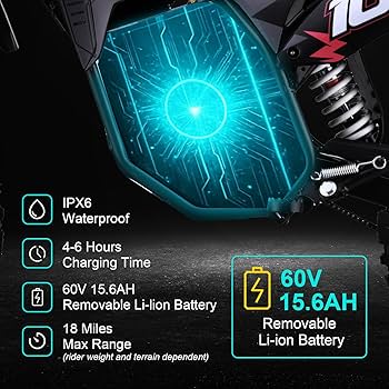 Amazon.com: KOOZ HP115E Electric Dirt Bike Ebike for Kids and Amazon.com: KOOZ HP115E Electric Dirt Bike Ebike for Kids and