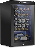 Vista 20 de Schmecke - Refrigerador de vino con compresor de 12 botellas con cerradura Gran bodega independiente Refrigerador de vino digital 41f-64f