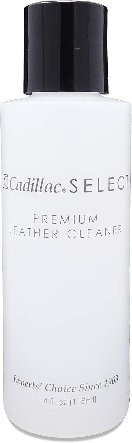 Cadillac Select Premium Leather Cleaner 4 oz - Great for Shoes, Handbags, Jackets, Gloves, Furniture & More