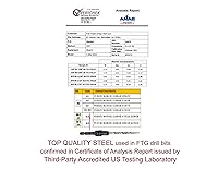 Vista 3 de FTG USA Juego de brocas avellanadoras de madera ajustable, 5 piezas, broca avellanadora #4 #6 #8 #10 #12 con broca cónica para carpintería