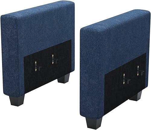 Miniatura 4 de Belffin Módulo de reposabrazos para sofá modular seccional sofá apoyabrazos laterales para sofá modular seccional tela azul