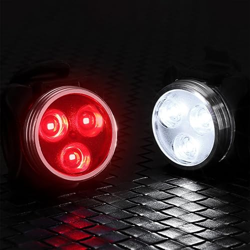 Miniatura 3 de 2 unids USB recargable bicicleta luz, impermeable Super Bike luces para montar de noche 4 opciones de modo de luz bicicleta de montaña faro LED