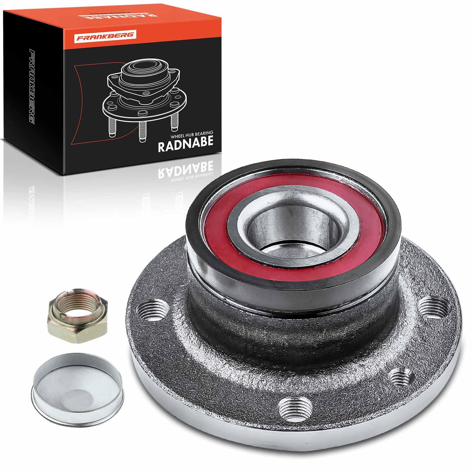 Frankberg Wheel Bearing Hub Wheel Hub Rear for 500 595 695 Barchetta Brava Fiorino Idea Linea Marea Multipla Panda Punto 312 182 183 198 225 350 110 185 186 178 169 1998-Today 46512973